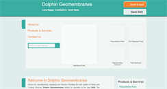 Desktop Screenshot of dolphingeomembranes.com